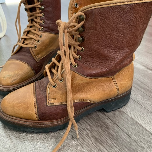 Cole Haan vintage leather country lace up boots - Picture 3 of 9